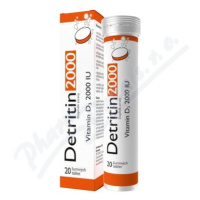 Detritin Vitamin D3 2000 IU 20 šumivých tablet