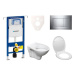 Cenově zvýhodněný závěsný WC set Geberit do lehkých stěn / předstěnová montáž+ WC S-Line S-line 