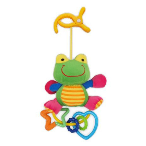 BABY MIX - Plyšová hračka s chrastítkem žabka