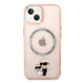 Karl Lagerfeld KLHMP14SHNKCIP hard silikonové pouzdro iPhone 14 6.1" pink Iconic Karl&Choupette 