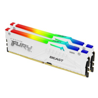 KINGSTON DIMM DDR5 64GB (Kit of 2) 5200MT/s CL36 FURY Beast Bílá RGB EXPO