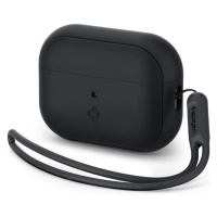 Spigen Silicone Fit pouzdro s poutkem Apple AirPods Pro (2nd Gen) černé