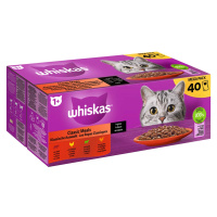 Whiskas Multipack 1+ klasický výběr v omáčce, 40 × 85 g