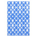 Venkovní koberec PP modrá / bílá Dekorhome 190x290 cm,Venkovní koberec PP modrá / bílá Dekorhome