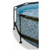 Bazén s krytem a filtrací Stone pool Exit Toys kruhový ocelová konstrukce 300*76 cm šedý od 6 le