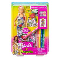 Mattel barbie crayola vybarvování šatů s voňavými doplňky, ggt44