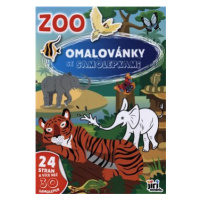 Omalovánky A4 se samolepkami Zoo