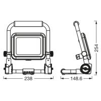 LEDVANCE Ledvance LED-Worklight Value R-Stand reflektor 20W