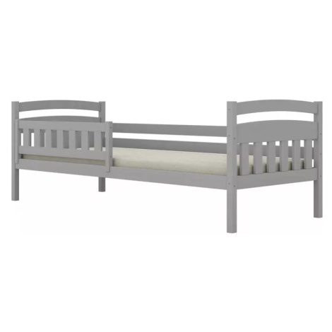 Postel Tosia standard + zábrana 90x200 šedá BAUMAX