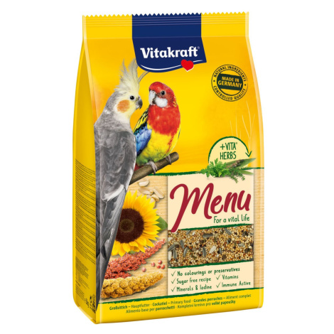 Vitakraft prémiové menu med pro velké papoušky 2 × 3 kg