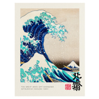 Obrazová reprodukce Velká vlna u Kanagawy, 30x40 cm