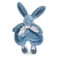 Plyšový zajíček na mazlení Bunny Comforter Blue Doudou et Compagnie v dárkovém balení modrý 29 c