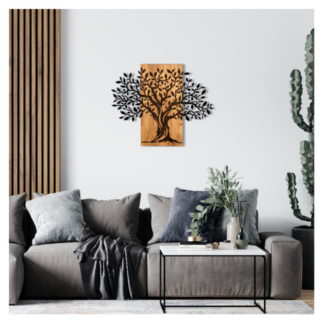 Hanah Home Nástěnná dekorace Agac strom II černá/ořech