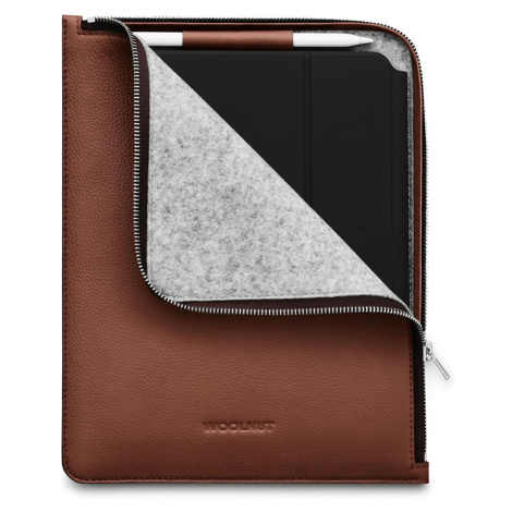 Woolnut kožené Folio pouzdro pro 11" iPad Pro/Air hnědé