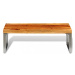Konferenční stolek masivní dřevo / kov Dekorhome Mangovník / černá,Konferenční stolek masivní dř