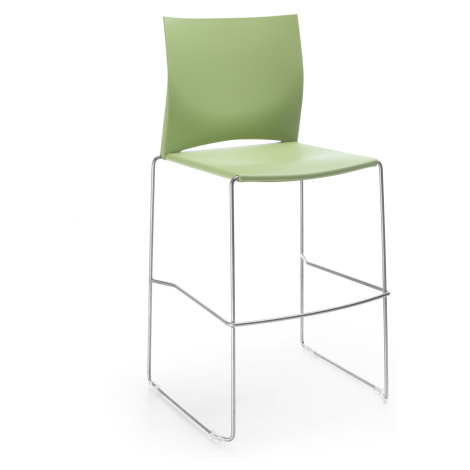 ProfiM - Barová židle ARIZ 550CV plastová s ližinovou podnoží