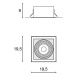 Stropní zápustné bodové svítidlo AZzardo Nova 1 white/white AZ2870 GU10+ADAP111/ES111 1x40/1x50W