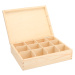Dřevěná krabička na čaj (12 přihrádek)