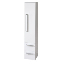 MEREO Bino, koupelnová skříňka vysoká 163 cm, pravá, bílá CN668
