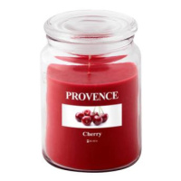 Provence Vonná svíčka ve skle 95 hodin třešeň