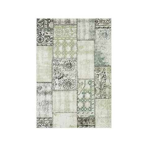 NORTHRUGS Kusový koberec Beach 103846 Green / Cream / Black – 200 × 290