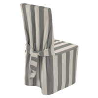 Dekoria Návlek na židli, bílé a šedé svislé pruhy, 45 x 94 cm, Quadro, 143-91
