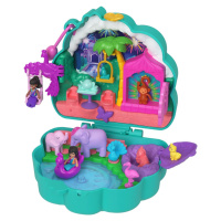 Polly pocket cestovní herní sada paví zahrada, mattel hwn97