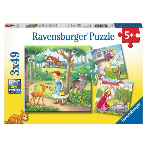 Ravensburger puzzle 080519 Malá červená karkulka 3x49 dílků