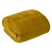 Přehoz na postel SCORPIO mustard/hořčicová 220x240 cm Mybesthome