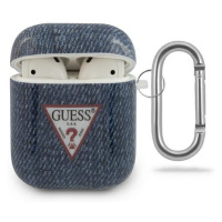 Guess GUACA2TPUJULDB pouzdro na AirPods 2. Generace / 1. Generace dark blue Jeans Collection
