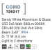 Nova Luce Venkovní nadčasové svítidlo COMO - 2x5 W, 560 lm, 3000 K, bílá NV 726217