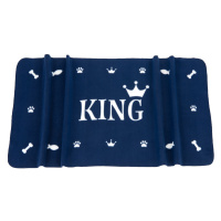 Kingsday hebká deka KING modrá - 140 x 70 cm