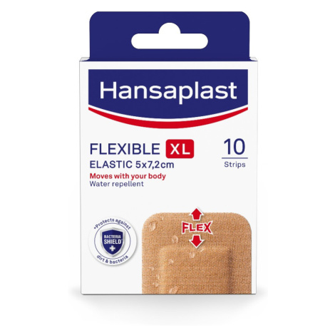 Hansaplast Flexible XL 5 x 7,2 cm elastická náplast 10 ks