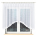 Dekorační oblouková krátká záclona na žabky ŽAKLINA 140 bílá 300x140 cm MyBestHome