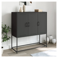 vidaXL Skříň highboard černá 100,5 x 39 x 107 cm ocel