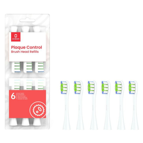 Oclean Plaque control brush hlavice 6 ks, bílé