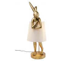 KARE Design Stolní lampa Animal Rabbit - zlatá, 88cm