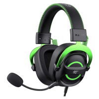 Sluchátka Gaming Headphones Havit H2002E (Black-Green)