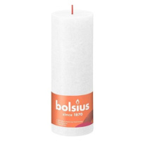 BOLSIUS rustikální sloupová mrazivá bílá 190 × 68 mm