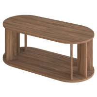 Konferenční stolek s deskou v dekoru ořechového dřeva 110x50 cm Nora - TemaHome