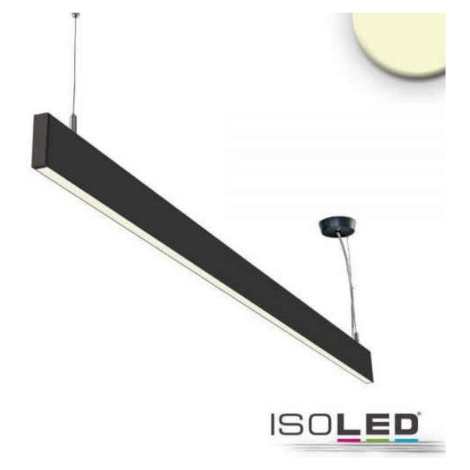 HEITRONIC Isoled - LED závěsné svítidlo Linear UP+DOWN 1200, prismatické, černá, prodloužitelné 