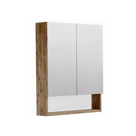 Zrcadlová skříňka SAT Cubeway 60x14x72 cm lamino dub wellington GALCU60DW