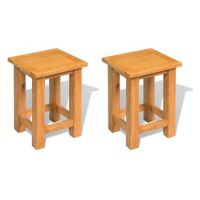 Přístavné stolky 2 ks 27x24x37 cm masivní dubové dřevo 3053417