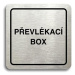 Accept Piktogram "převlékací box" (80 × 80 mm) (stříbrná tabulka - černý tisk)