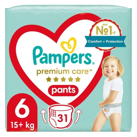 Pampers Premium Care vel. 6 15+ kg plenkové kalhotky 31 ks