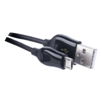 USB kabel EMOS 2.0 A/M - micro B/M 1m černý, Quick Charge SM7004B
