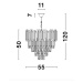 NOVA LUCE závěsné svítidlo GRANE zlatý kov a křišťál E14 8x5W 230V IP20 bez žárovky 9181200