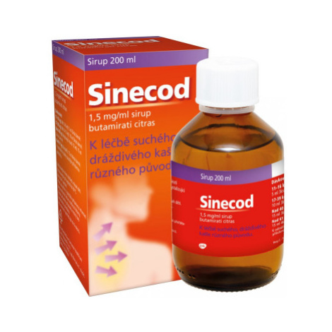 Sinecod 1.5mg/ml sir.1x200ml CZ