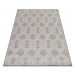 Šňůrkový koberec Aruba šestiúhelník šedý