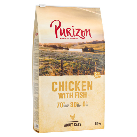 Výhodné balení Purizon 2 x 6,5 kg - Adult kuře & ryba - bez obilnin